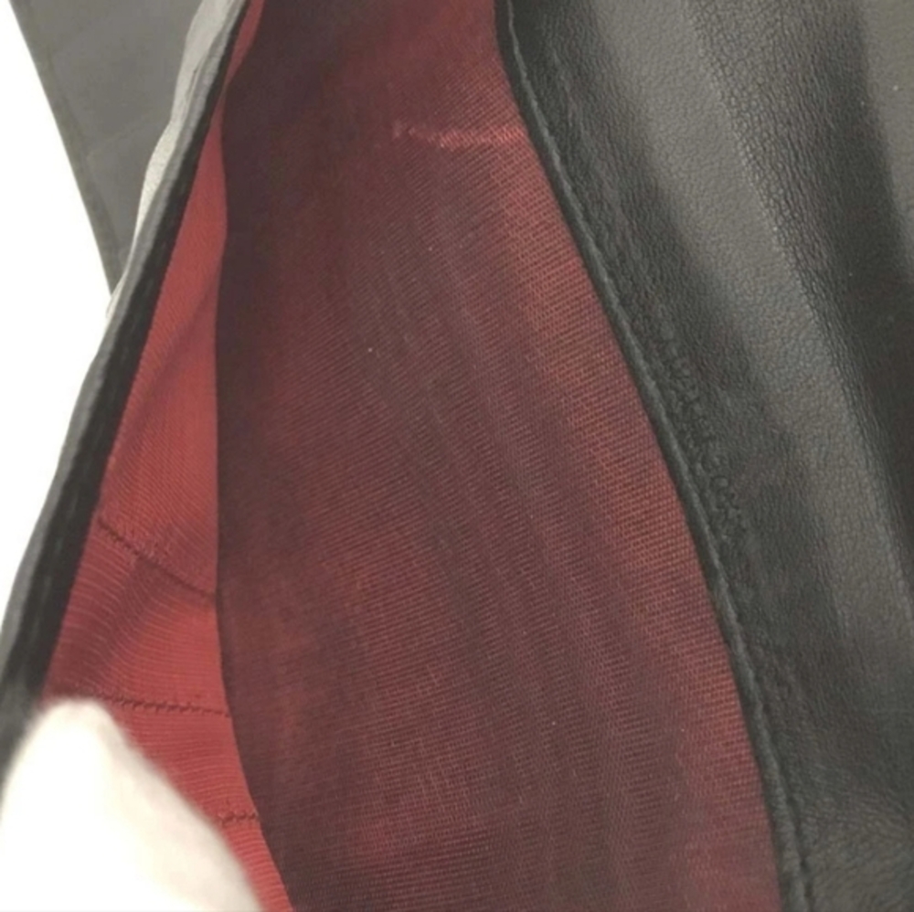 Christian Dior Black & Red Cannage Patent Leather Long Wallet (EUC)COA❤️🖤 - Picture 6 of 8